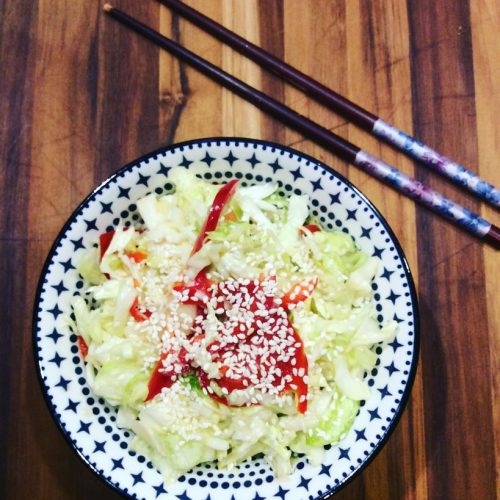 salade de chou à la japonaise