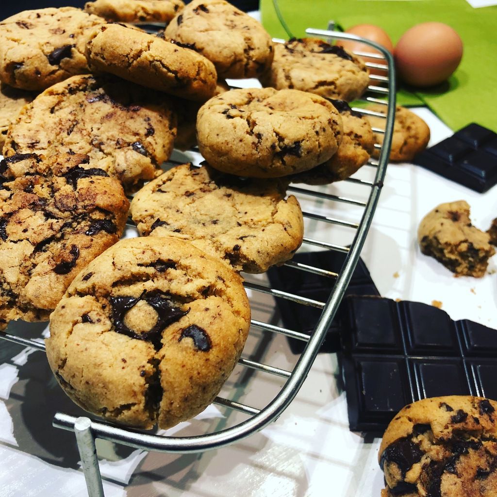 cookies au beurre de cacahuète et chocolat
