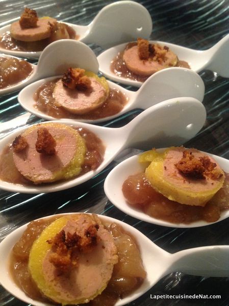 Apéro express : cuillère poire et foie gras