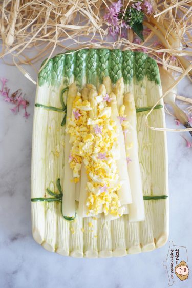 asperges blanches mimosas