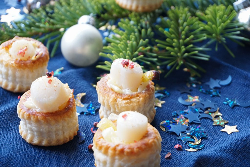Apéritif de noel - 17 recettes apero feuilletés aux noix de pétoncle