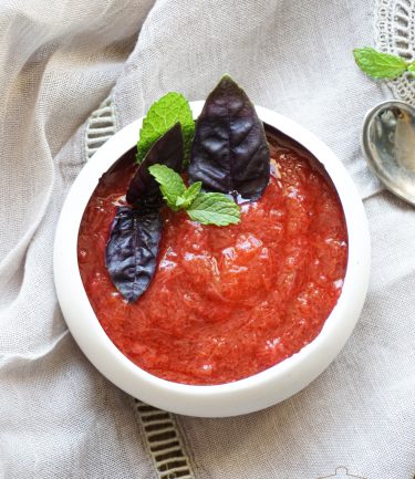 compote fraise rhubarbe