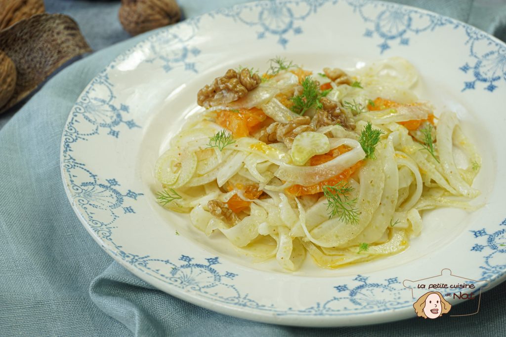 Salade de fenouil à l'orange et aux noix recettes salade de fenouil à l'orange et aux noix