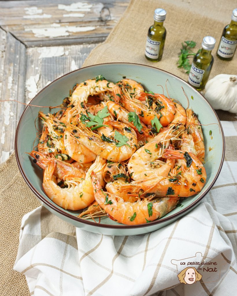 Crevettes sautées à l'ail et au pastis recettes crevettes sautées au pastis