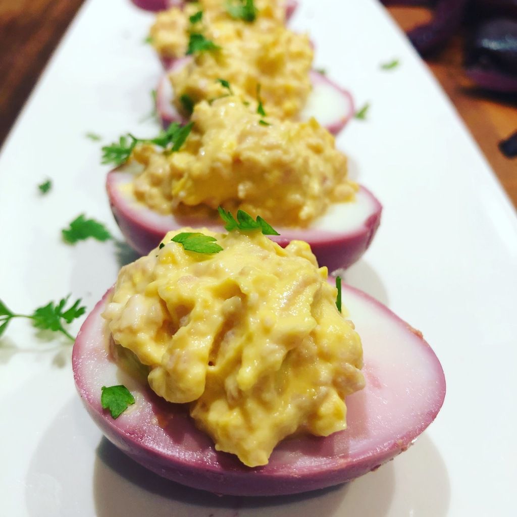 Oeufs mimosa aux crevettes
