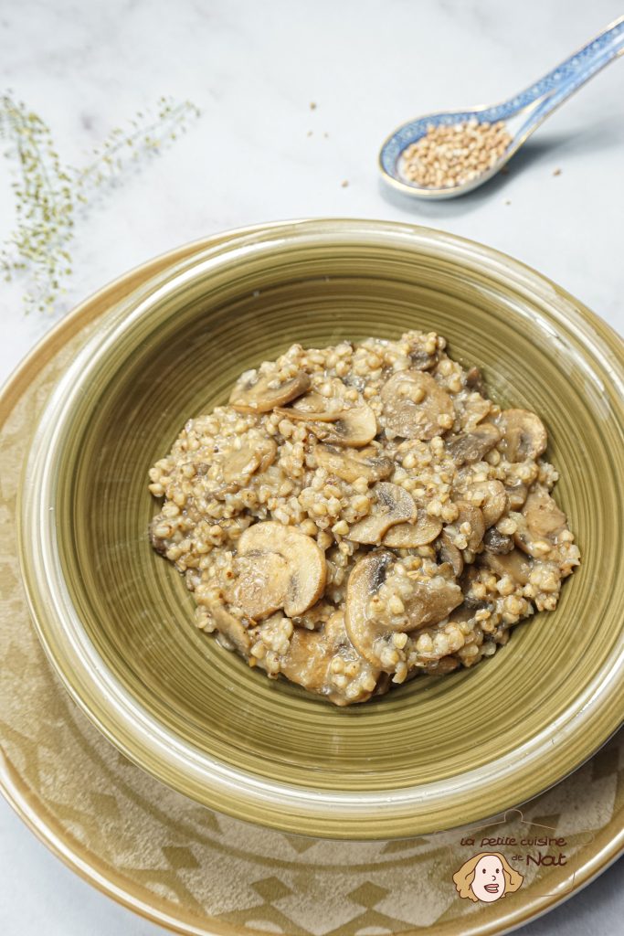 Risotto de sarrasin aux champignons recettes Risotto de sarrasin aux champignons