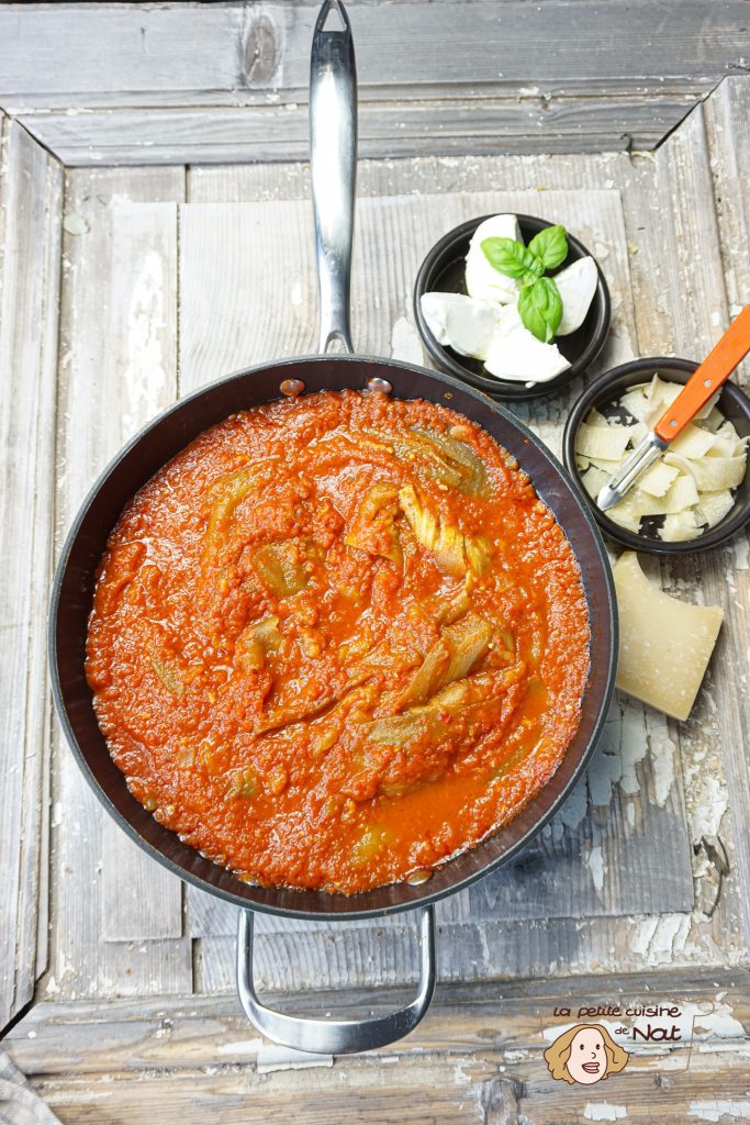 Aubergines à la tomate ( sans matière grasse ) recettes aubergines à la tomate sans matière grasse