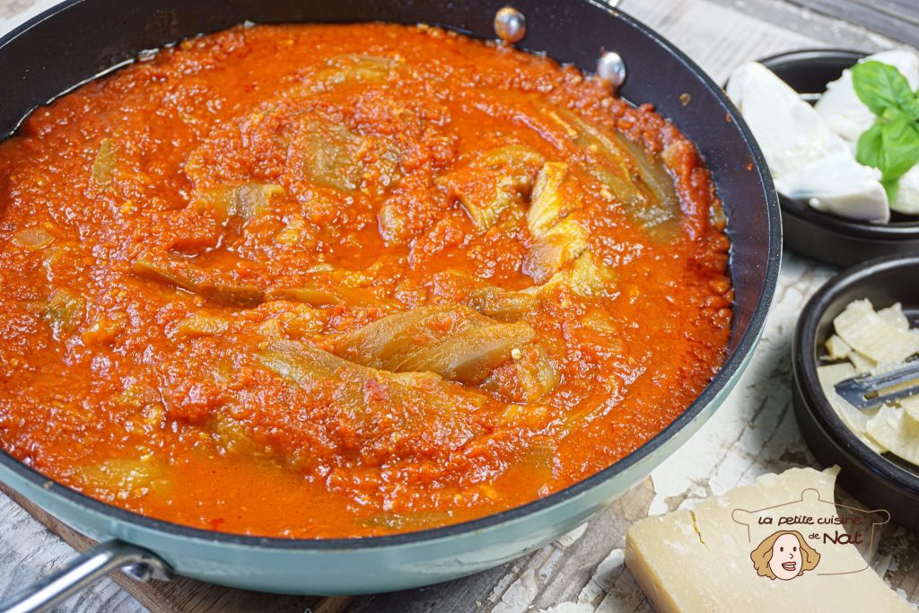 Aubergines à la tomate ( sans matière grasse ) recettes Aubergines à la tomate ( sans matière grasse )