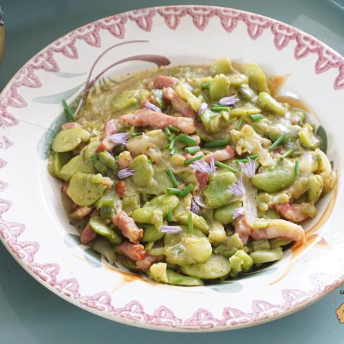 Fèves aux lardons recettes fèves aux lardons