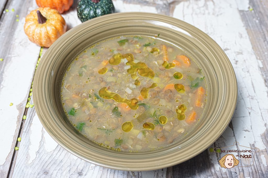 Soupe de lentilles blondes à la coriandre et aux épices recettes soupe de lentilles blondes à la coriandre