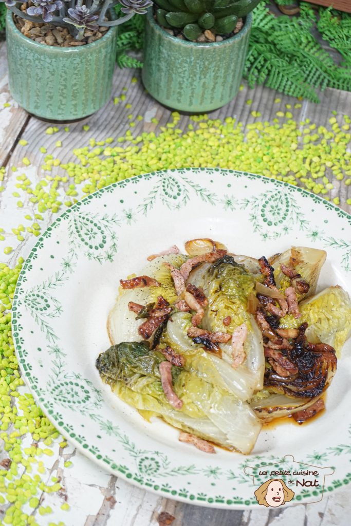 Sucrines braisées aux lardons legumes sucrines braisées aux lardons