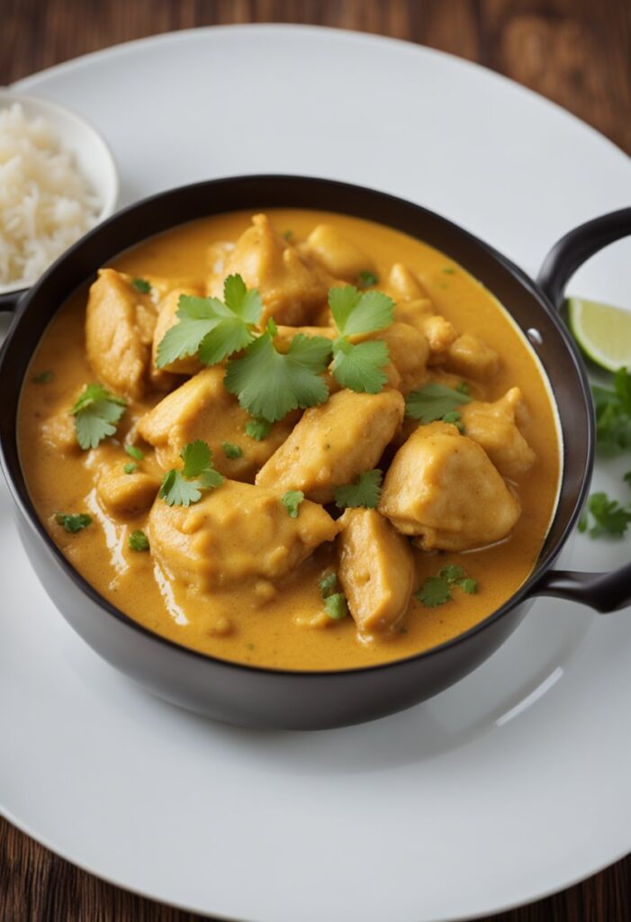 Curry de poulet au lait de coco ig bas curry de poulet au lait de coco