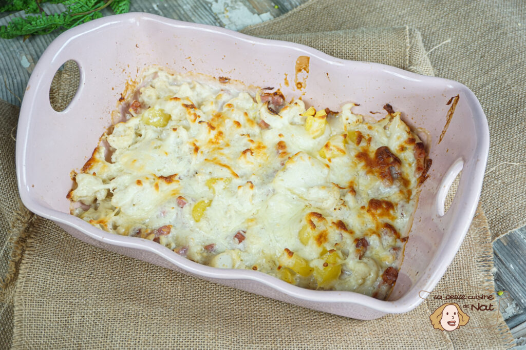 30 Gratins recettes gratin de chou-fleur aux pommes de terre et aux lardons