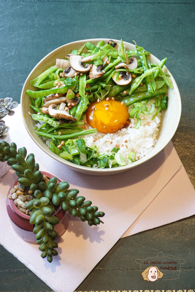 Bol de riz aux pois gourmands et jaune d'oeuf confit recettes bol de riz aux pois gourmands et au jaune d'oeuf confit