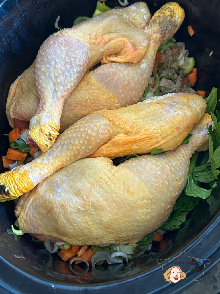Soupe de poulet recettes soupe de poulet à la mijoteuse électrique