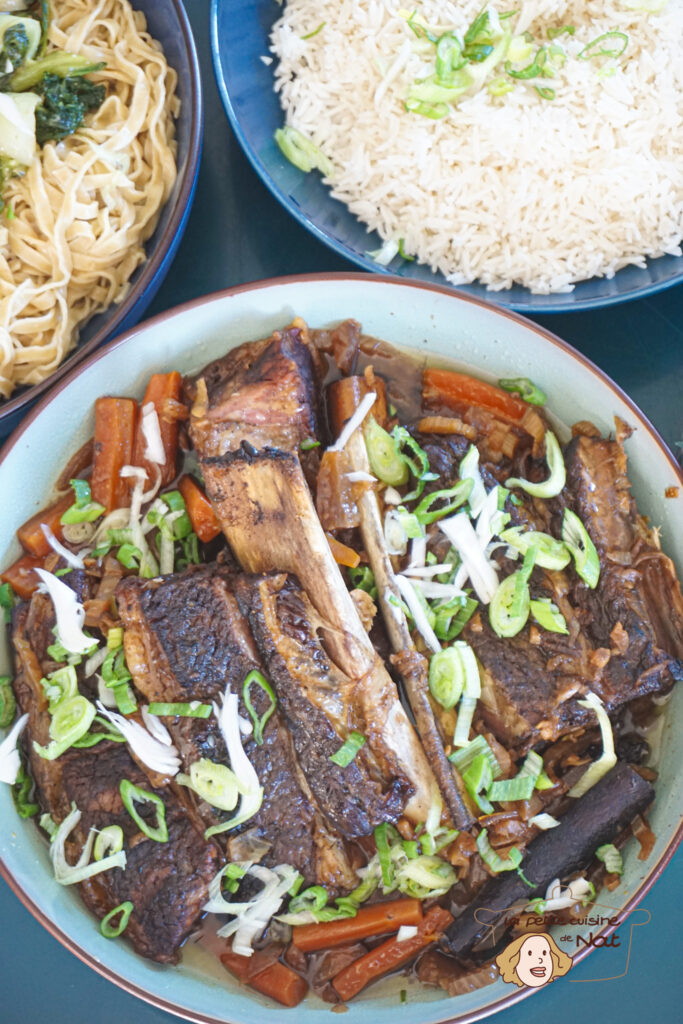 Plat de côte de bœuf à l’asiatique à la mijoteuse électrique recettes plat de côte de boeuf à l'asiatique
