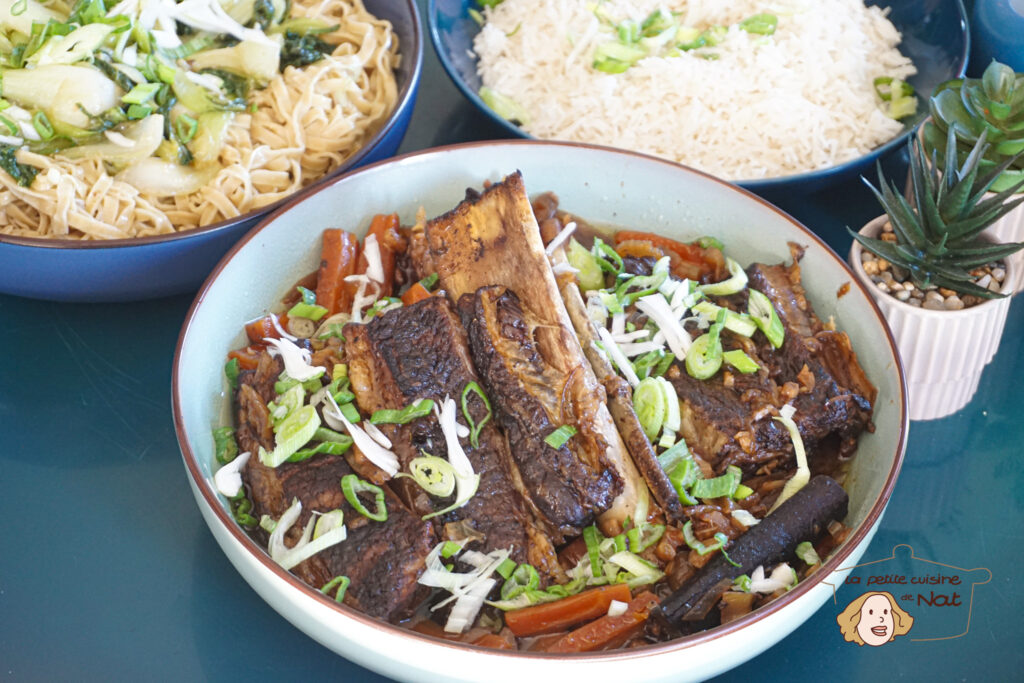 Plat de côte de bœuf à l’asiatique à la mijoteuse électrique recettes plat de côte de boeuf à l'asiatique