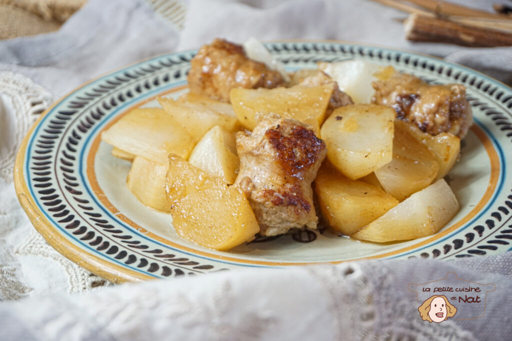 Poêlée de navets fondants aux saucisses de Toulouse recettes poêlée de navets fondants et saucisses de Toulouse