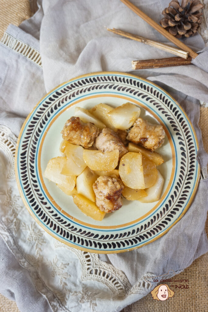 Poêlée de navets fondants aux saucisses de Toulouse recettes poêlée de navets fondants et saucisses de Toulouse