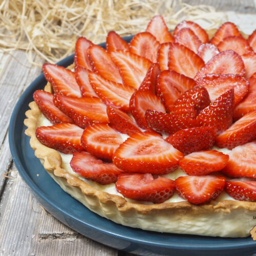 Tarte aux fraises facile ( avec crème pâtissière ) recettes tarte aux fraises