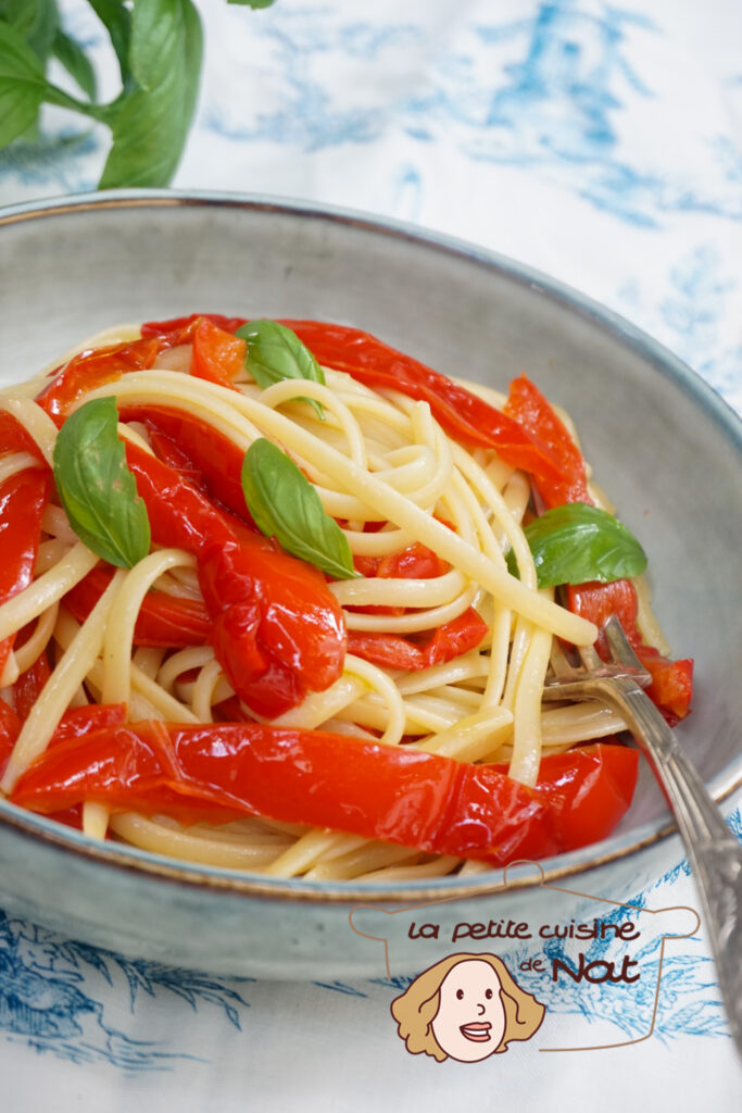 Linguine aux poivrons et à l’ail pâtes et riz linguine aux poivrons et à l’ail