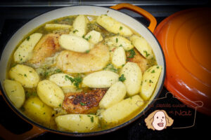 Tajine de poulet aux pommes de terre recettes Tajine de poulet aux pommes de terre