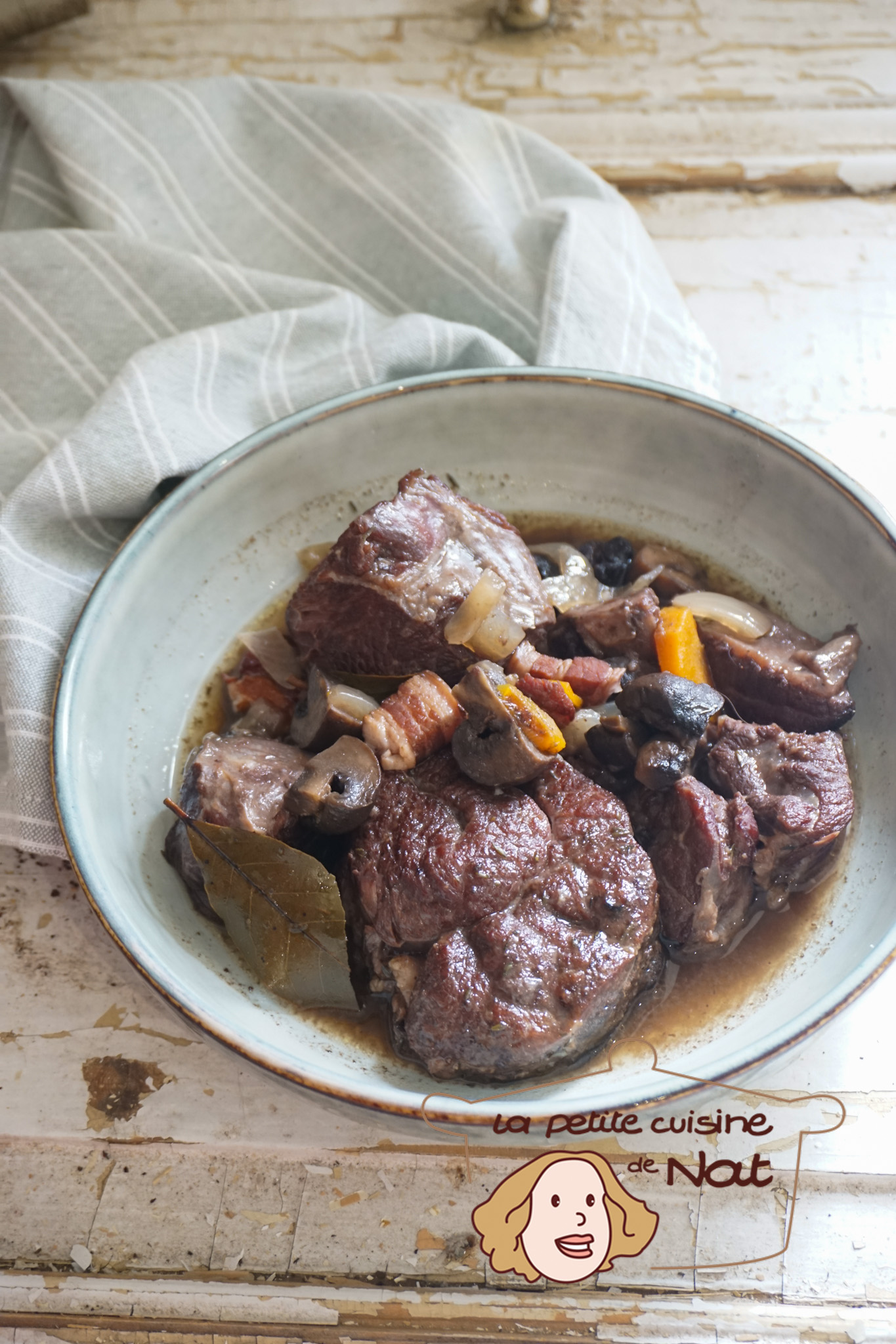 bœuf bourguignon à la mijoteuse