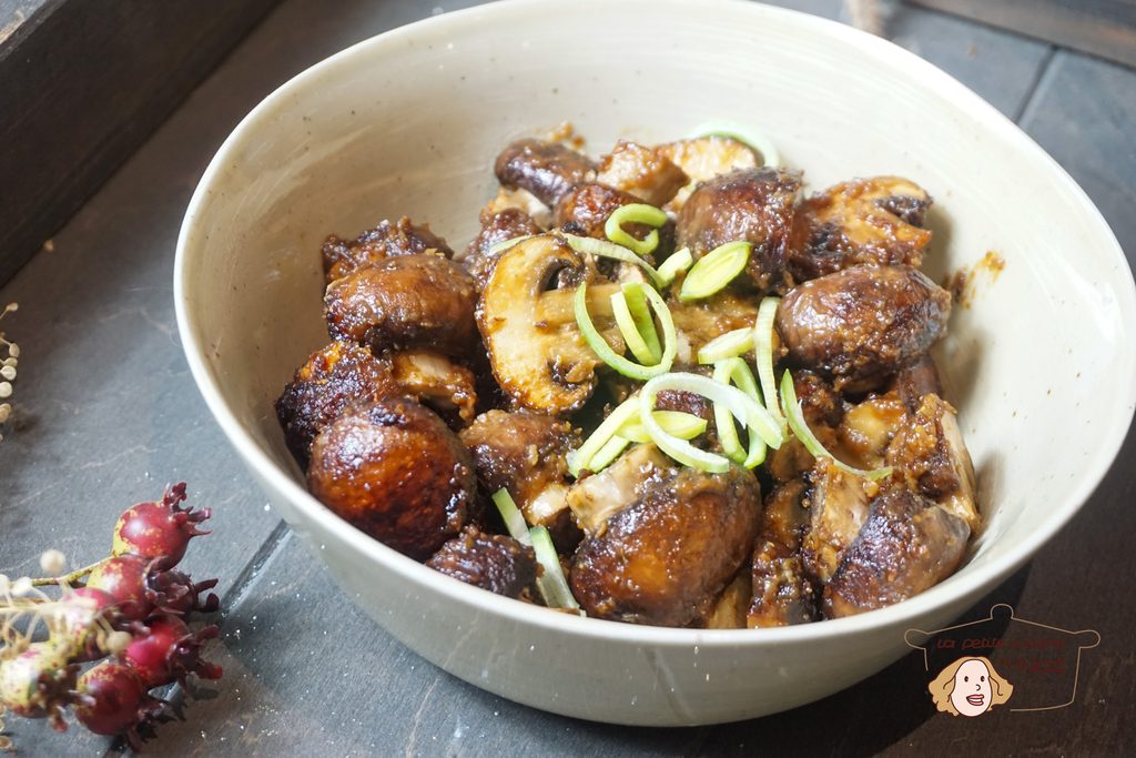 Champignons rôtis au miso : une recette facile au four recettes champignons rôtis au miso